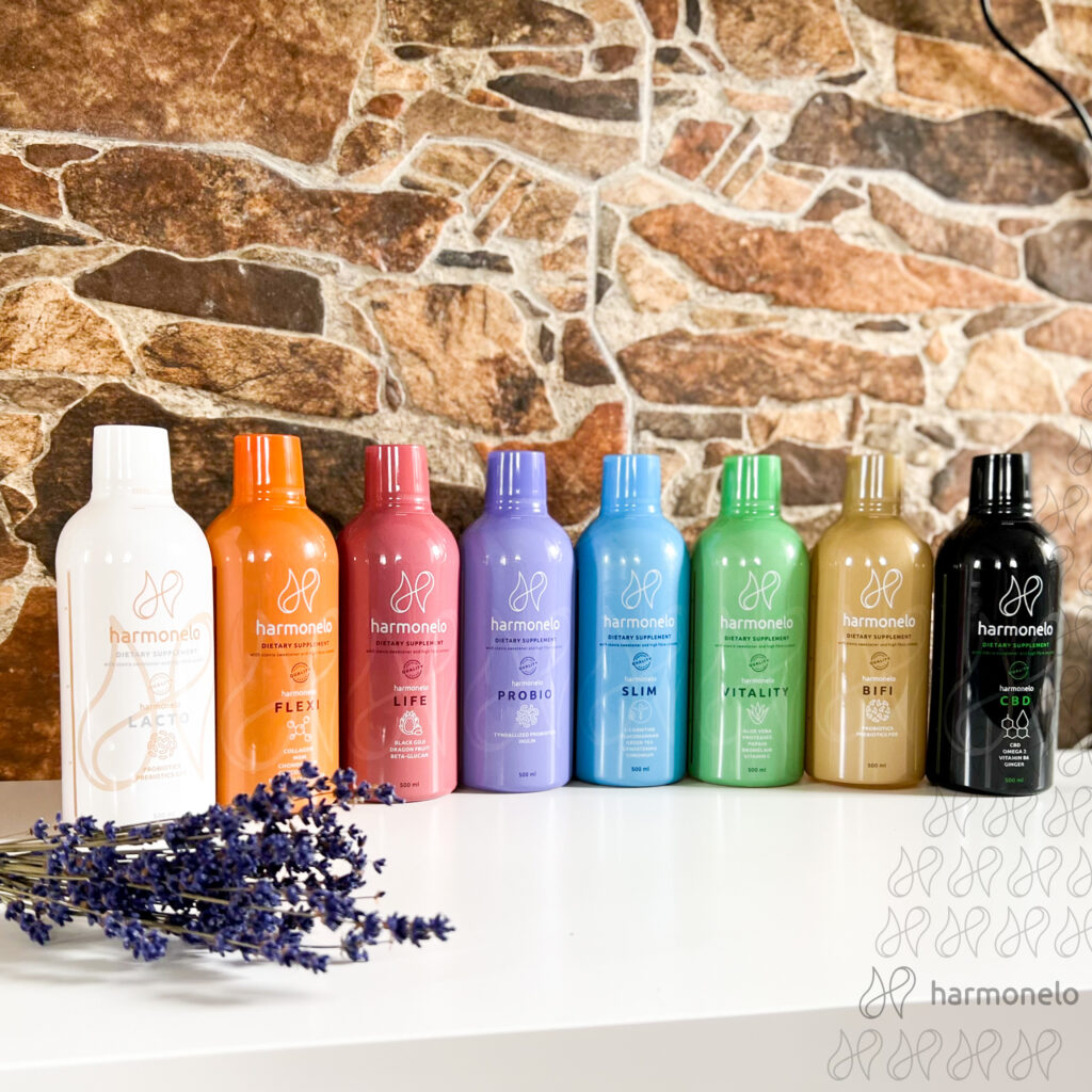 harmonelo, probiotika, individuální probiotika, tyndalizovaná probiotika, test střevního mikrobiomu, hubnutí, zdravé střevo, rovnováha, sirupy Harmonelo